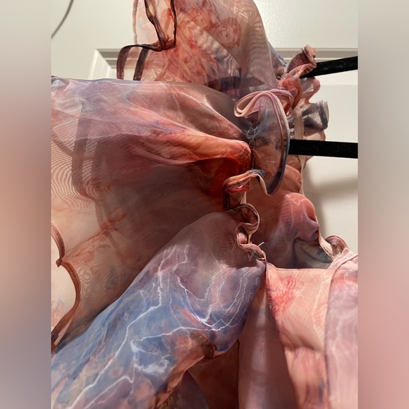 **SOLD**Size 2XL puff sleeve angel corset zip up back - Picture 7 of 8